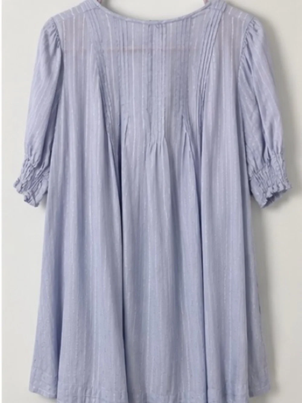 Free People Lavender Textured Babydoll Tunic Top | XS